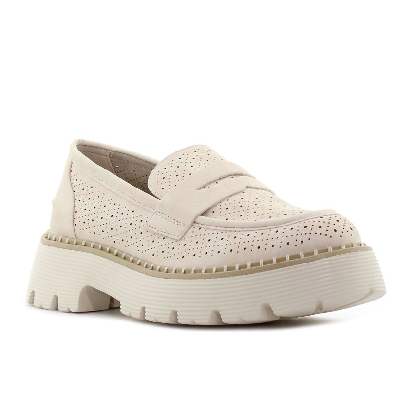 Wink - Luna bézs női bebújós cipő