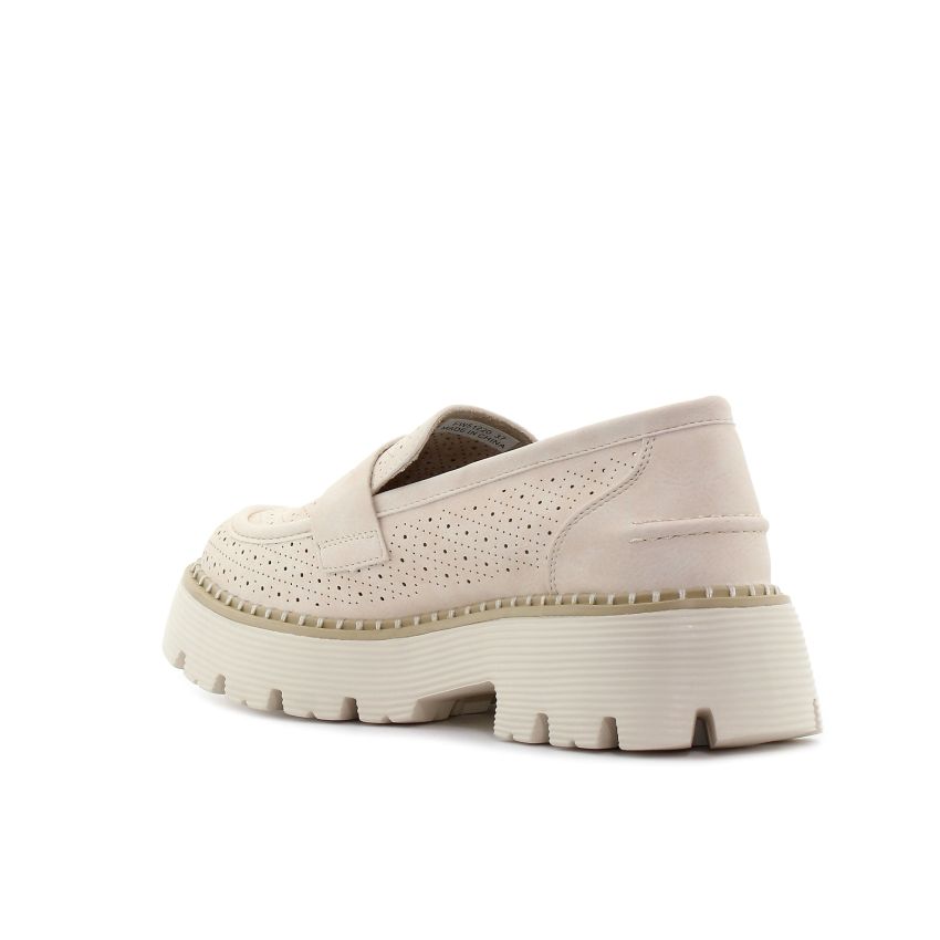 Wink - Luna bézs női bebújós cipő