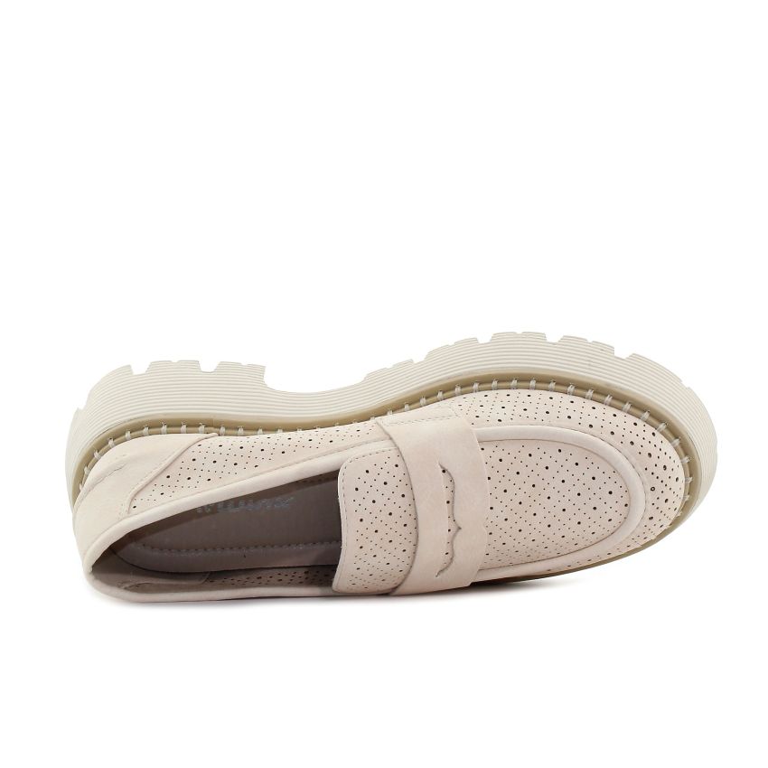 Wink - Luna bézs női bebújós cipő