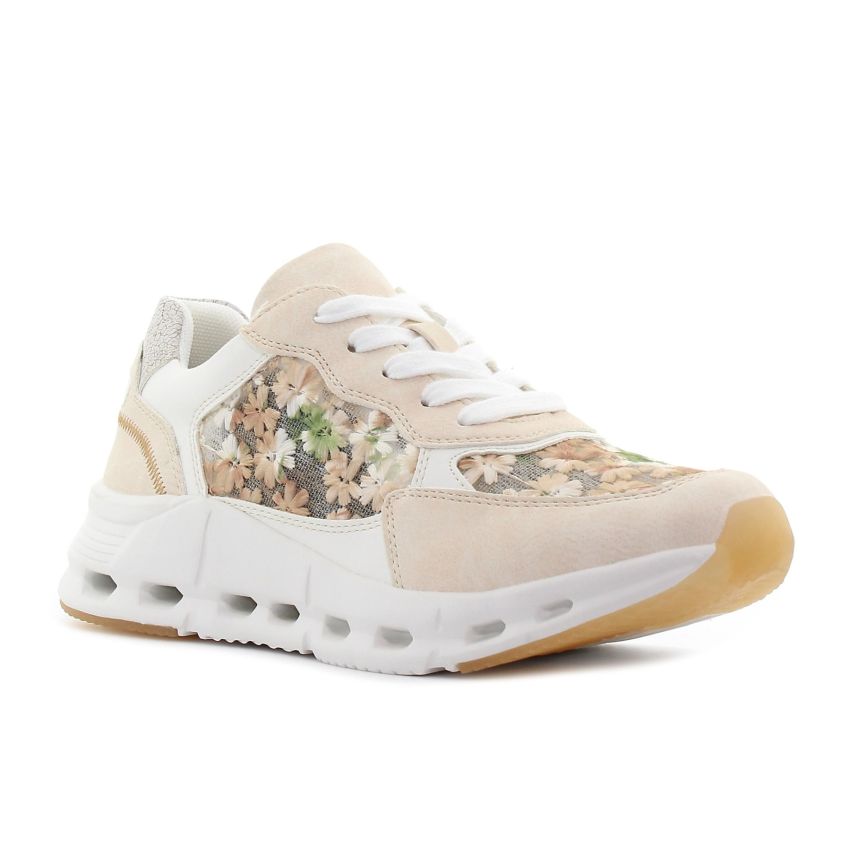 Wink - Blosses bézs női cipő