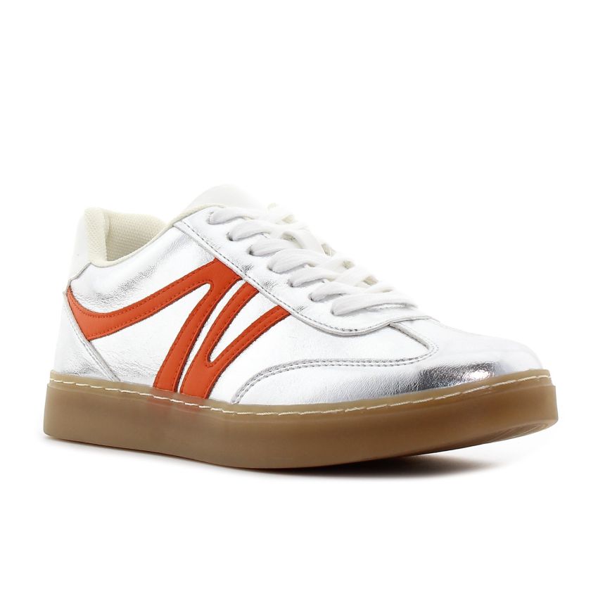 Wink - Line ezüst női cipő