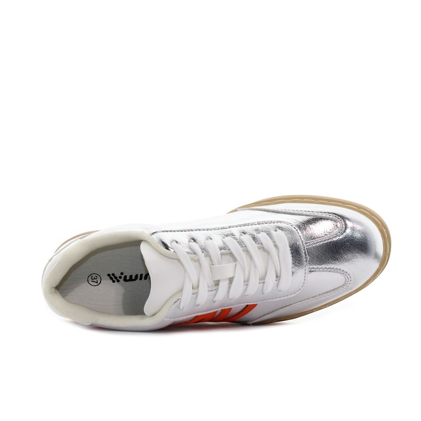 Wink - Line ezüst női cipő