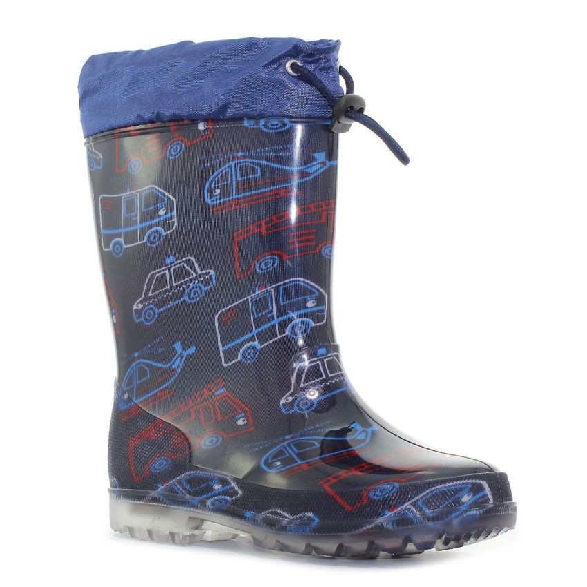 Borgo Traffic sötétkék villogó gyerek gumicsizma