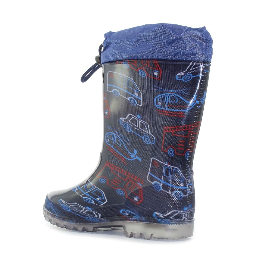 Borgo Traffic sötétkék villogó gyerek gumicsizma
