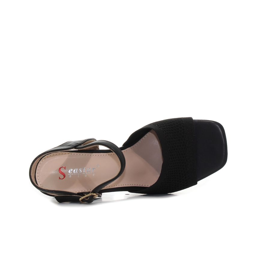 Seastar Gina fekete női magassarkú