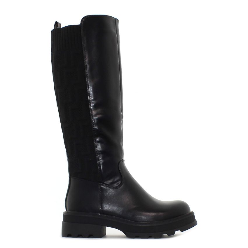 Monogrant - Sial fekete női magasszárú csizma