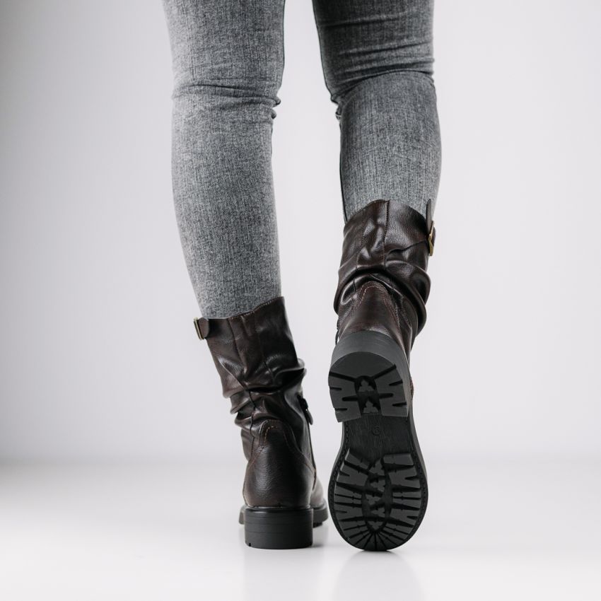 Monogrant - Ena sötétbarna női bokacsizma