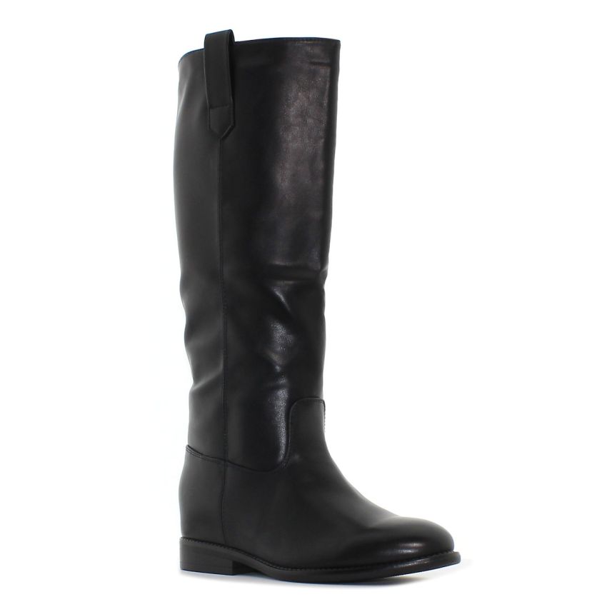 Monogrant - W fekete női magasszárú csizma