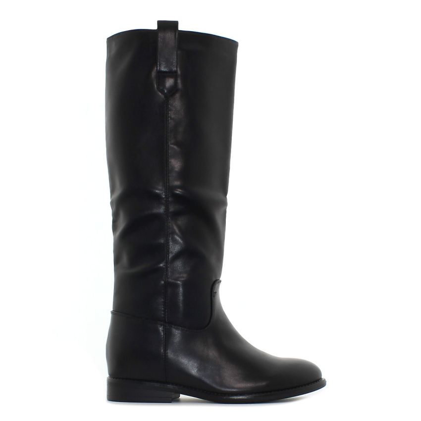 Monogrant - W fekete női magasszárú csizma