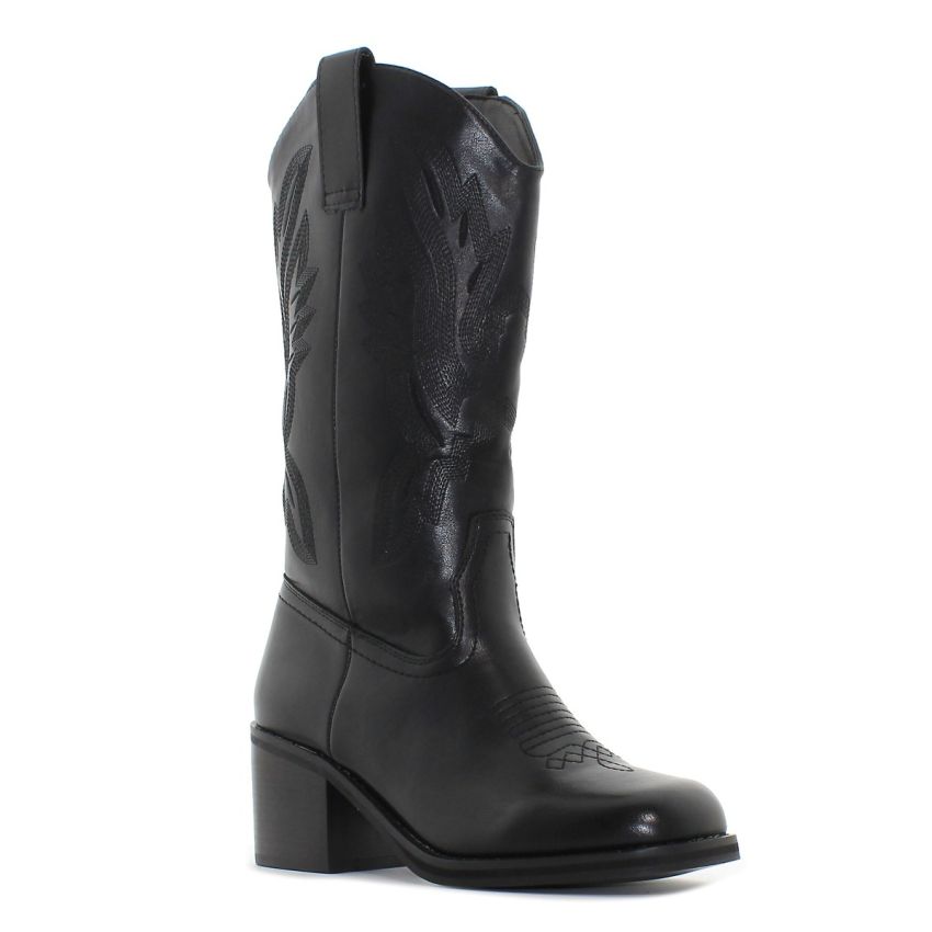 Monogrant - Lio fekete női magasszárú csizma