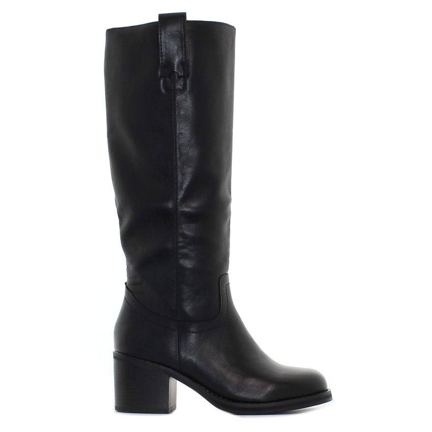 Monogrant - Tera fekete női magasszárú csizma