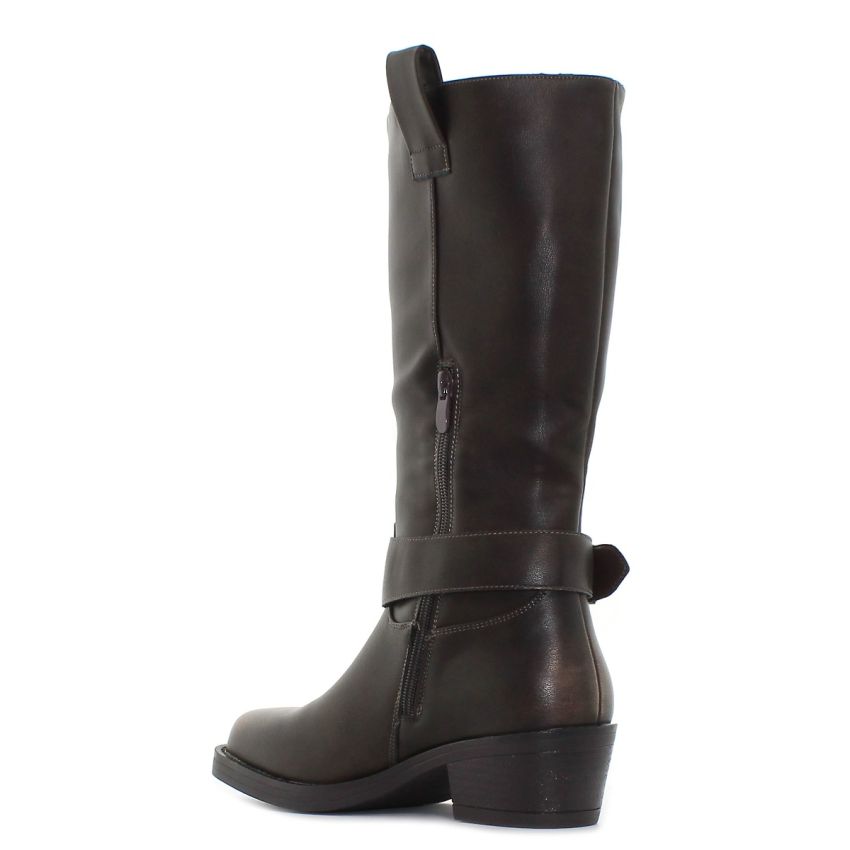 Monogrant - Mila barna női magasszárú csizma