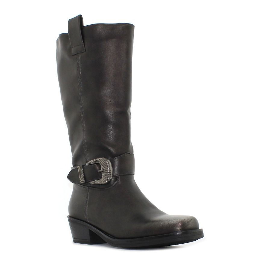 Monogrant - Mila barna női magasszárú csizma