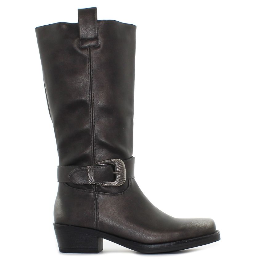 Monogrant - Mila barna női magasszárú csizma