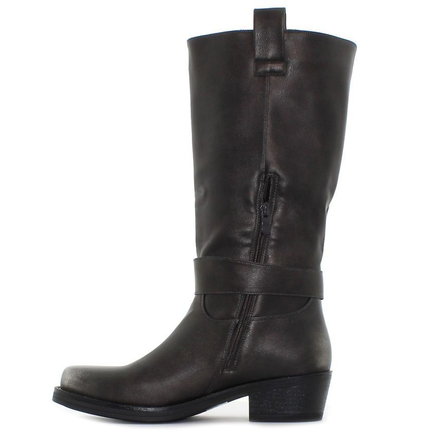 Monogrant - Mila barna női magasszárú csizma