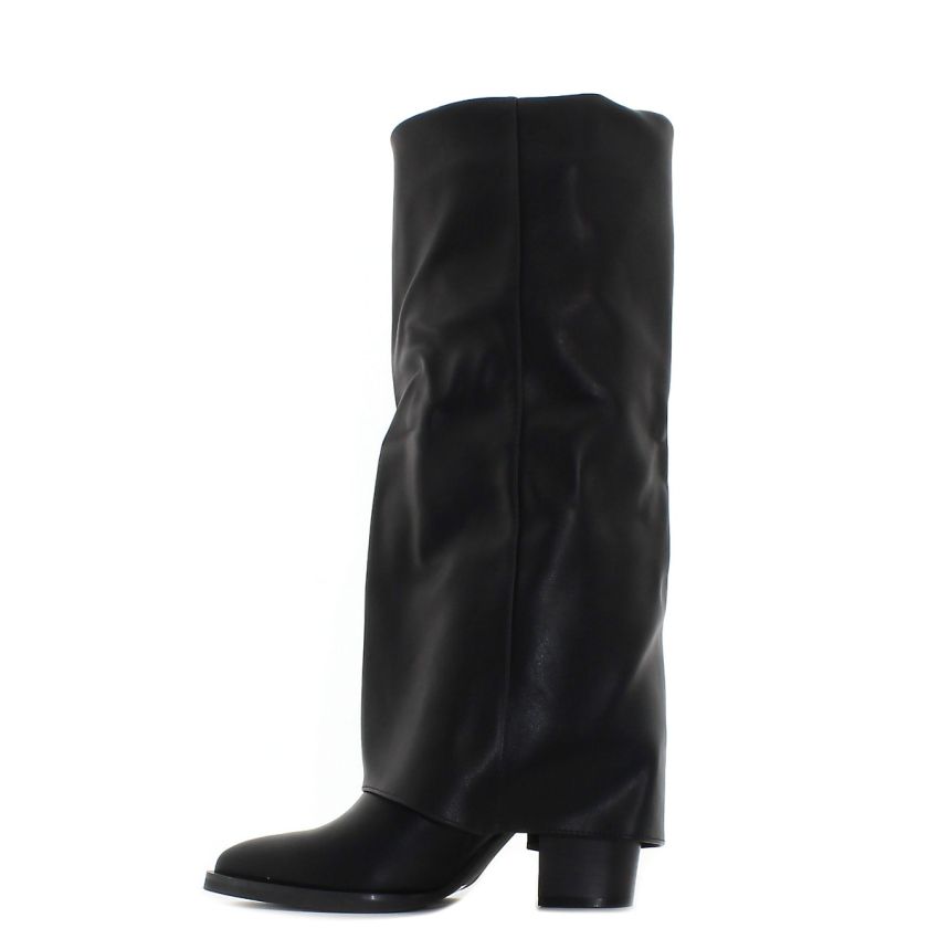 Monogrant - Jenet fekete női magasszárú csizma
