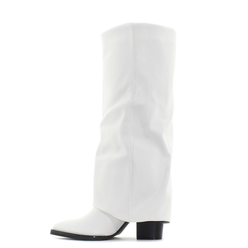 Monogrant - Jenet fehér női magasszárú csizma