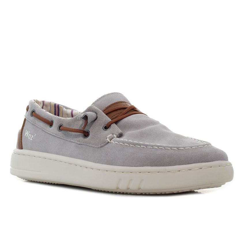 Woz - George szürke férfi bőrcipő