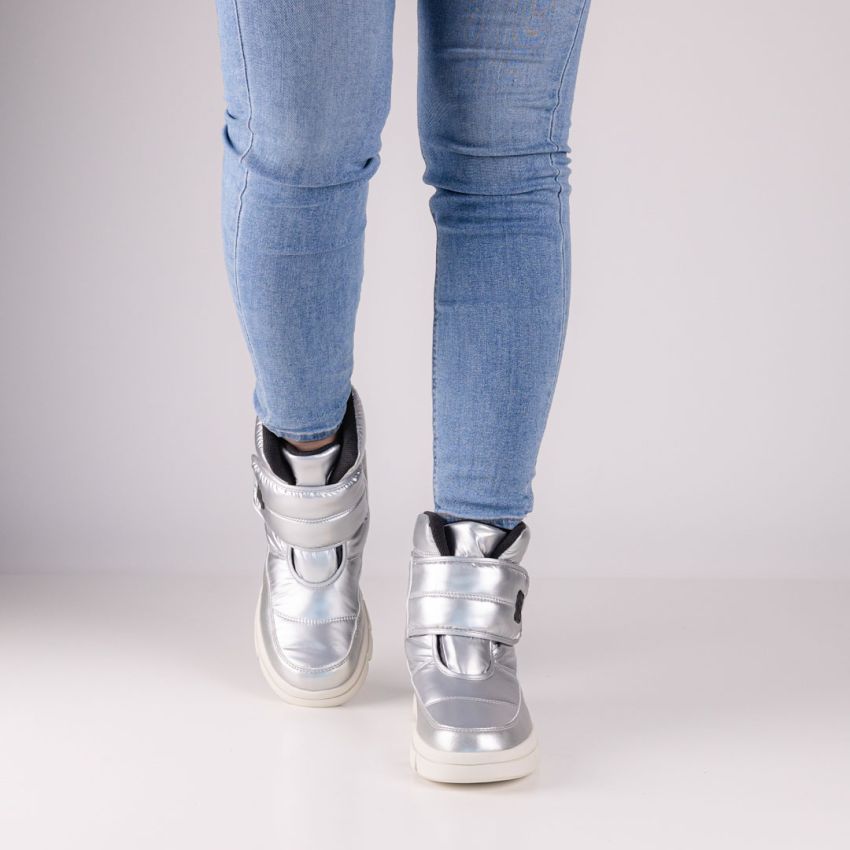 Geox J Willaboom ezüst gyerek csizma