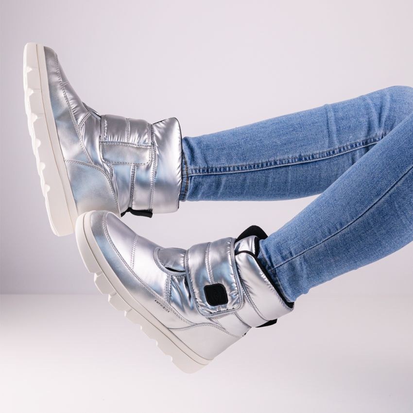 Geox J Willaboom ezüst gyerek csizma