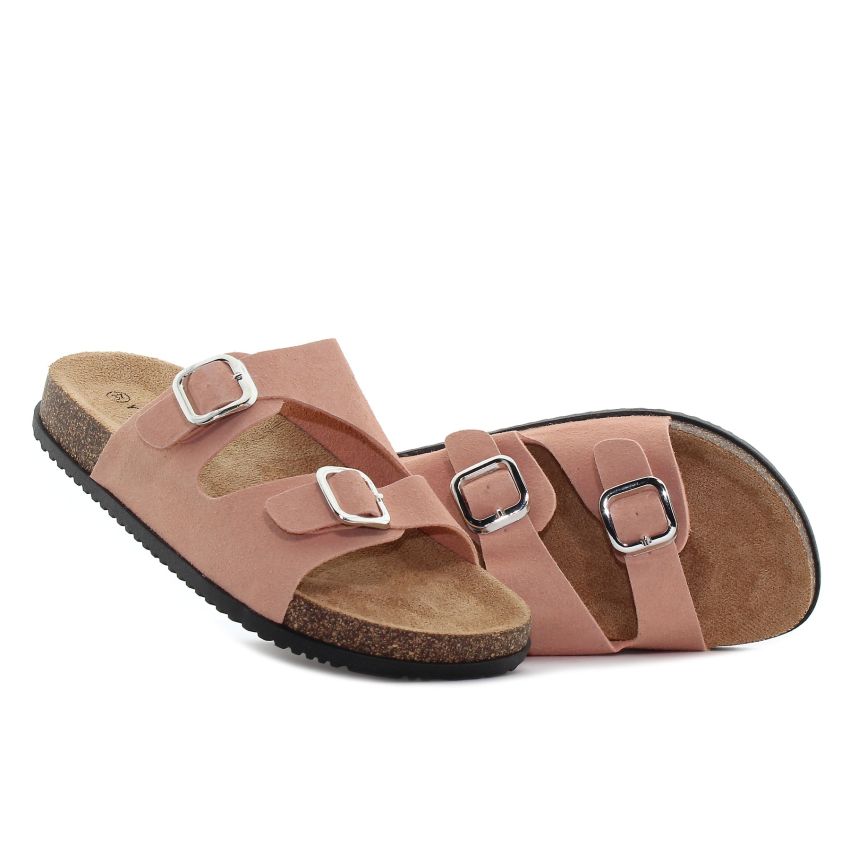 Yolera - Gina rózsaszín női papucs