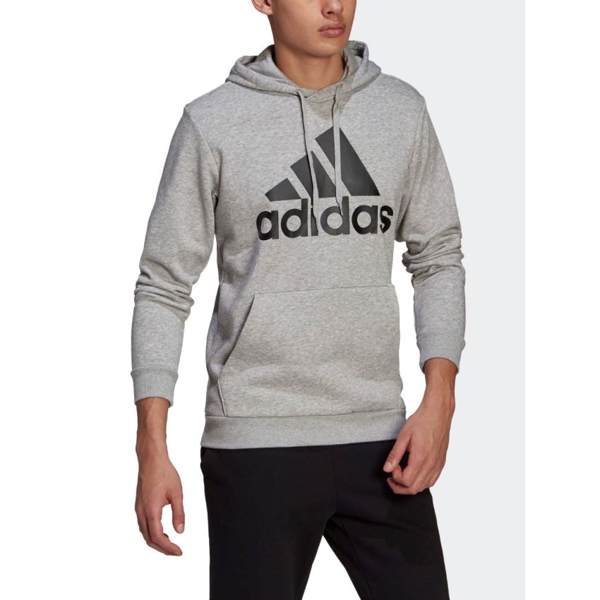 Adidas Essentials Fleece Big Logo szürke férfi pulóver