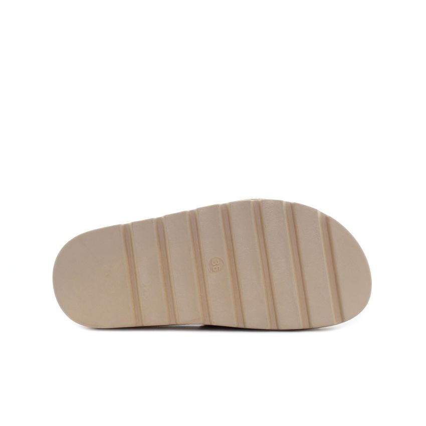 Yolera - Zoi bézs női papucs