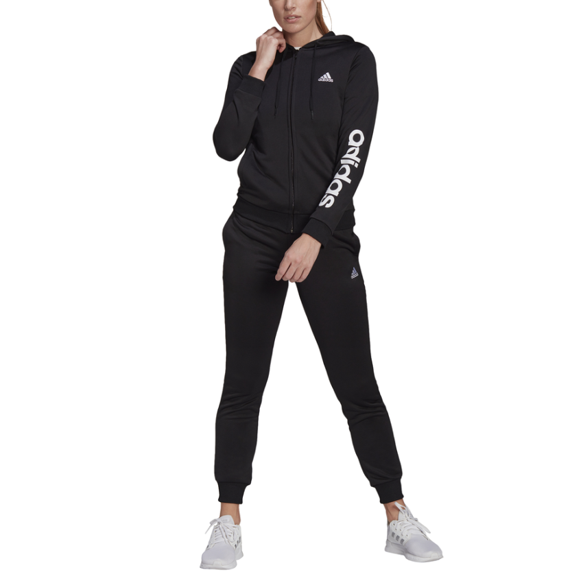 Adidas Essentials Logo French Terry fekete női melegítő szett