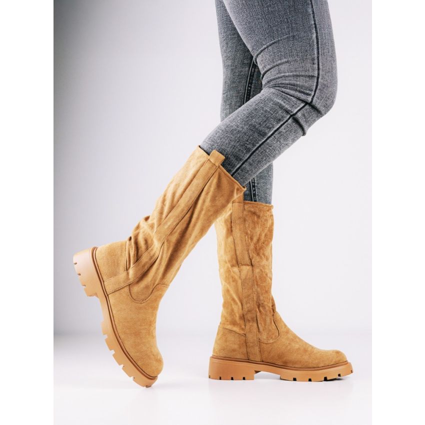 Monogrant - Zena barna női magasszárú csizma