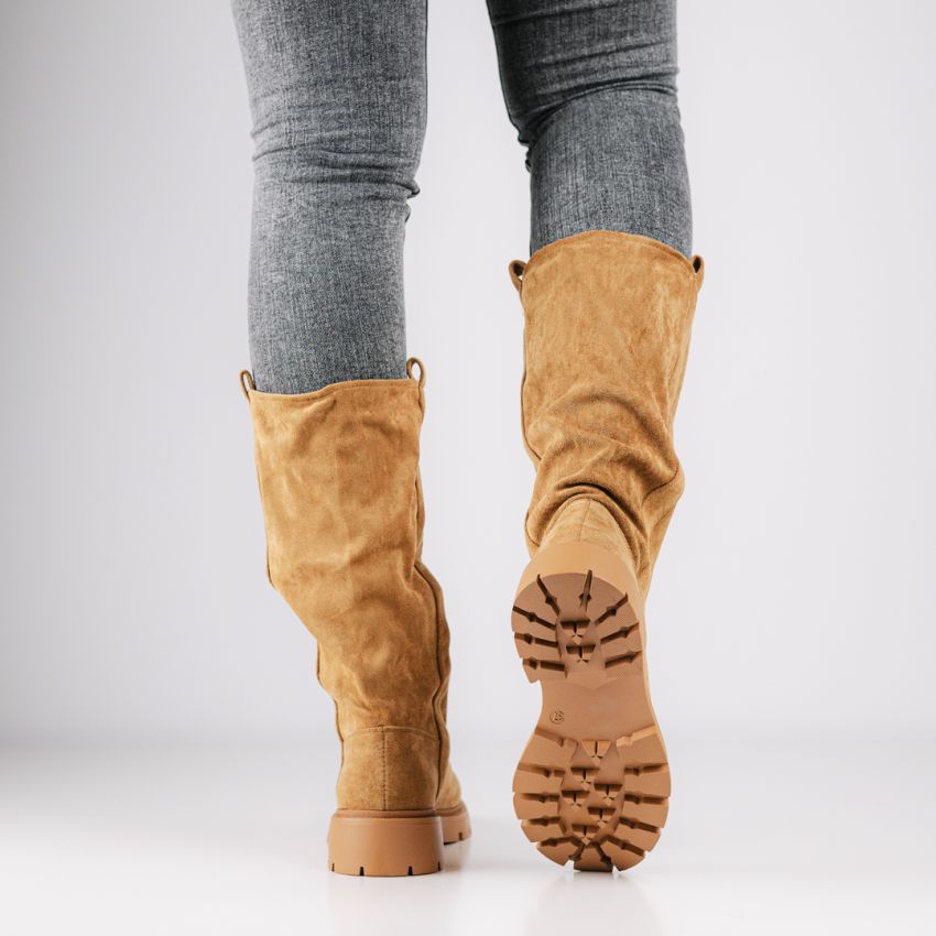 Monogrant - Zena barna női magasszárú csizma