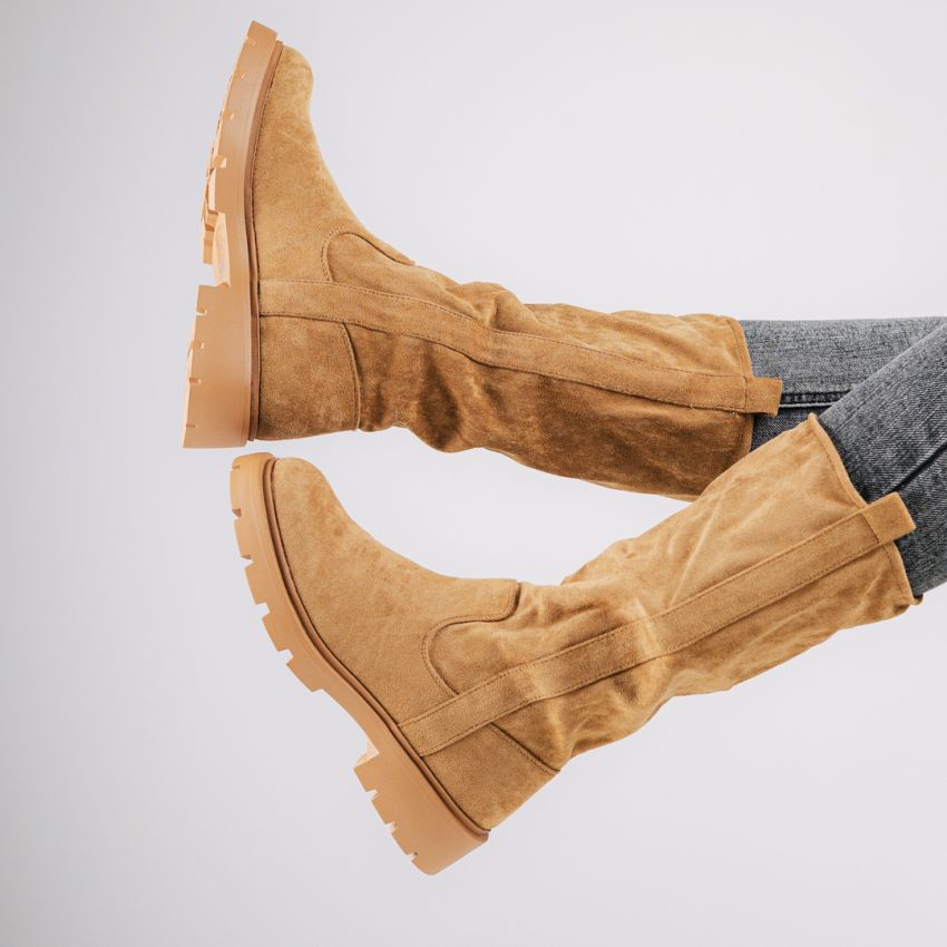 Monogrant - Zena barna női magasszárú csizma