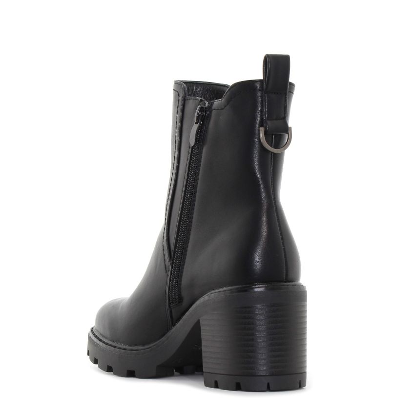 Monogrant - Bruna fekete női bokacsizma