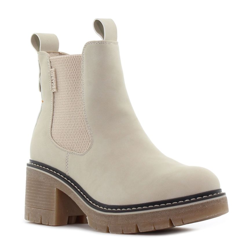 Monogrant - Elenor bézs nő bokacsizma