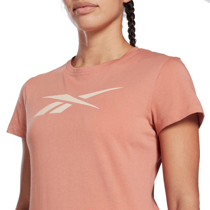Reebok TE Graphic Vector Tee terracotta női rövidujjú