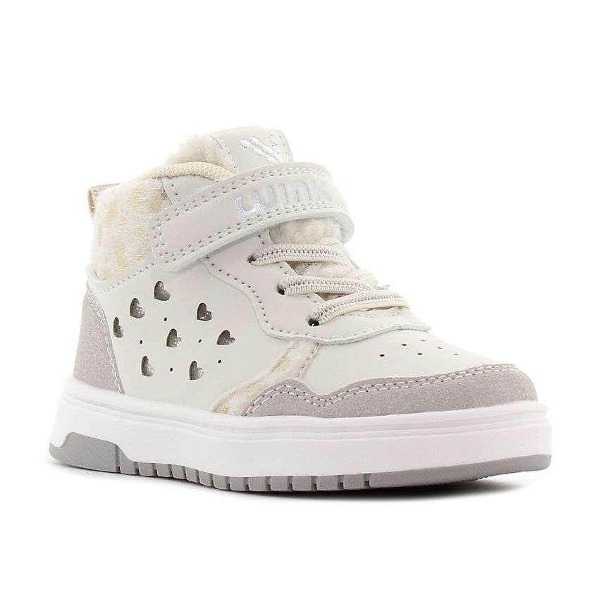 Wink - Qami bézs magasszárú baba cipő