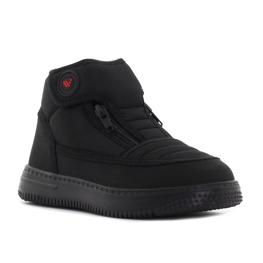 Wink - Bown fekete magasszárú gyerek cipő