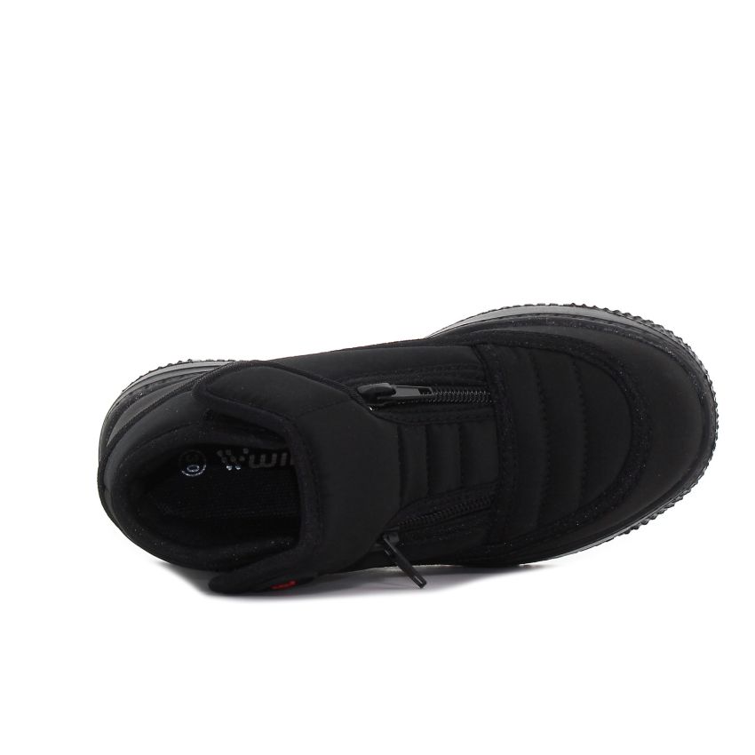 Wink - Bown fekete magasszárú gyerek cipő