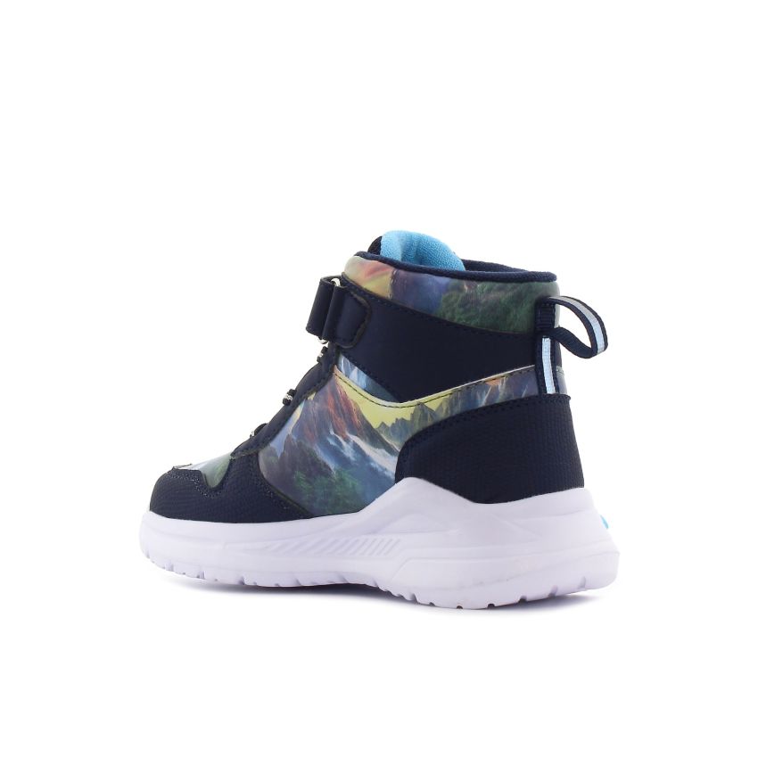 Wink - Paleo Hi villogó sötétkék baba cipő