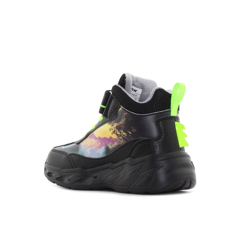 Wink - Dracco villogó fekete gyerek cipő