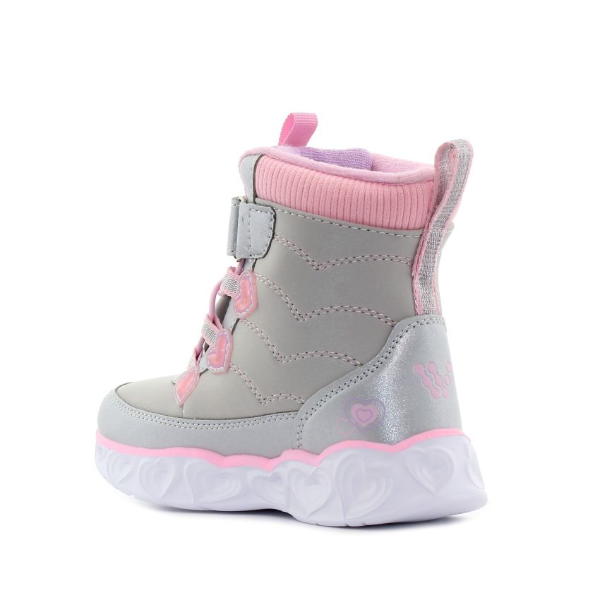 Wink - Mihr villogó ezüst gyerek bakancs