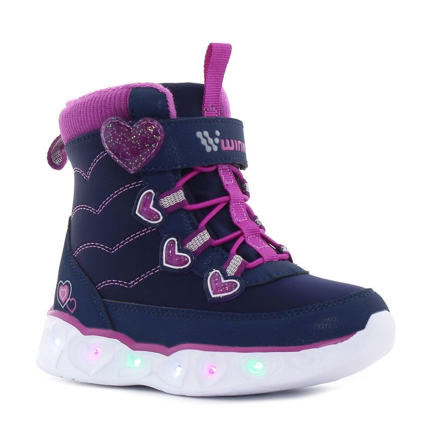 Wink - Mihr villogó sötétkék baba bakancs