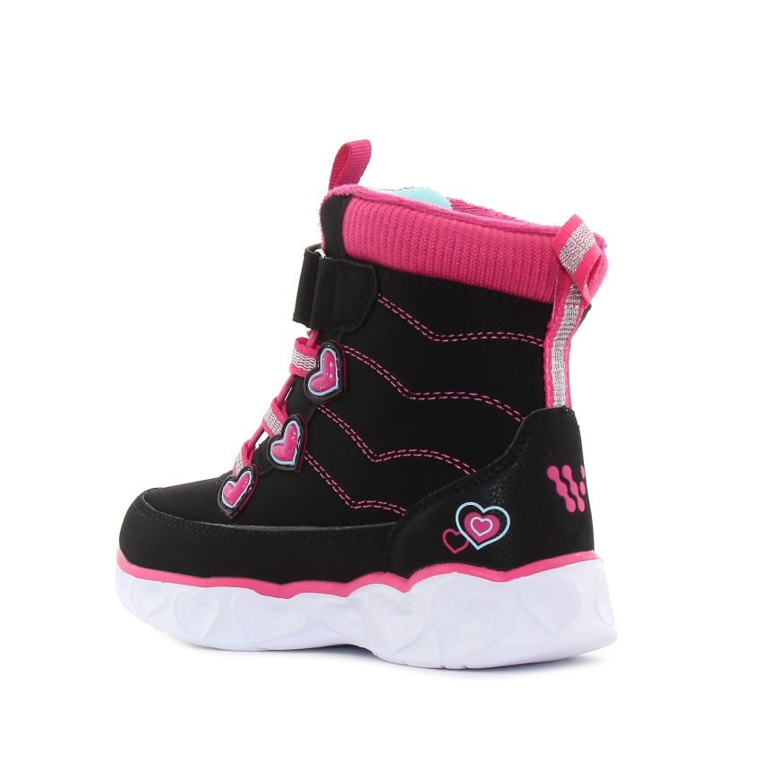 Wink - Mihr villogó fekete baba bakancs