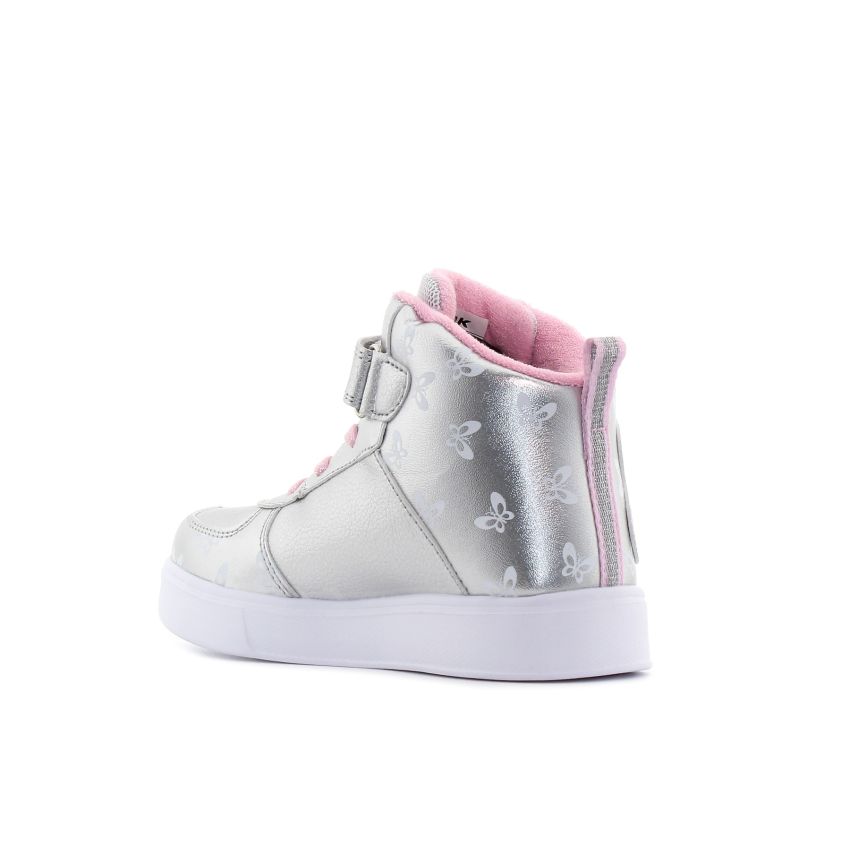 Wink - Rhea Fly villogó ezüst baba cipő