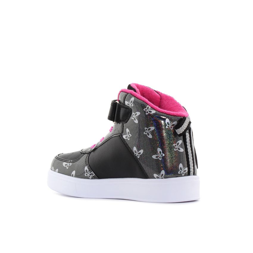 Wink - Rhea Fly villogó fekete baba cipő