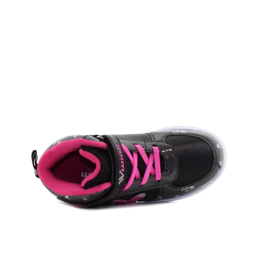 Wink - Rhea Fly villogó fekete gyerek cipő