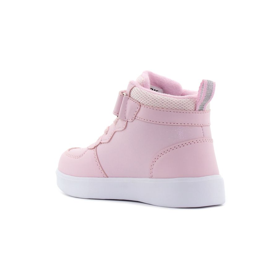 Wink - Rhea Star rózsaszín magasszárú villogó gyerek cipő