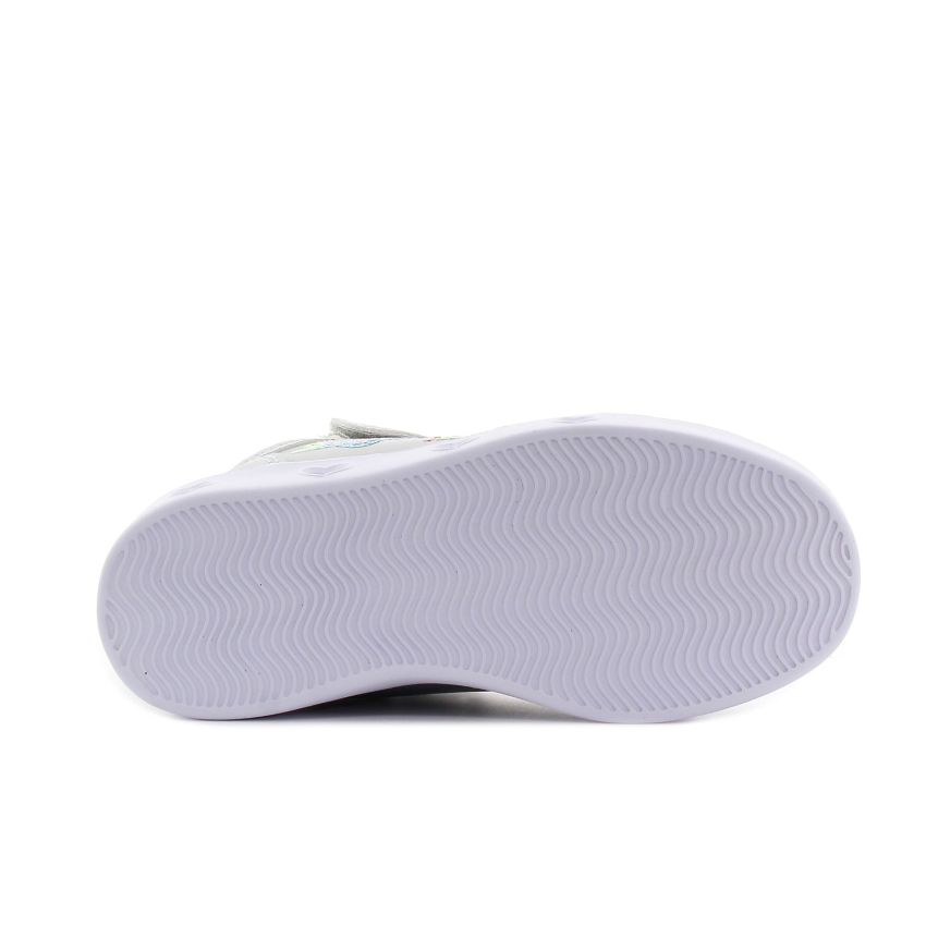 Wink - Rhea Star ezüst magasszárú villogó baba cipő