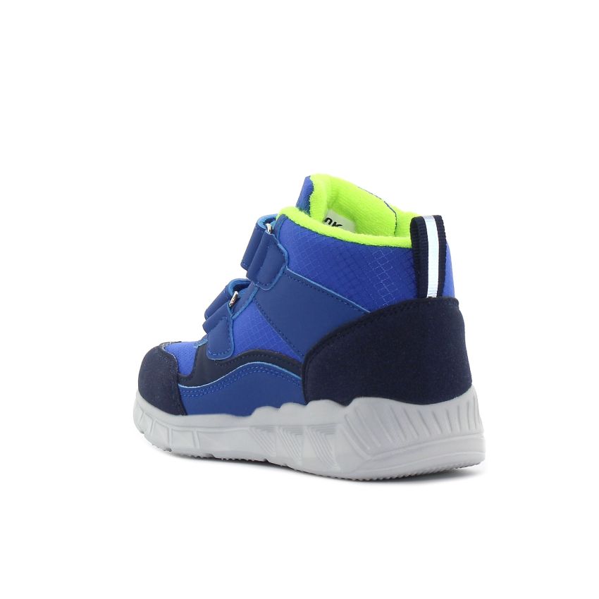 Wink - Hume királykék magasszárú villogó baba cipő