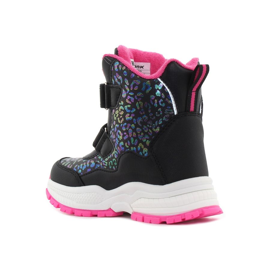 Wink - Ilvad fekete-magenta baba csizma