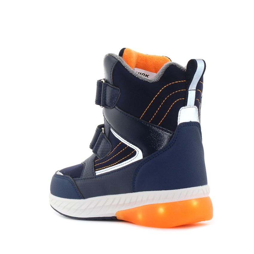 Wink - Alea sötétkék villogó gyerek csizma